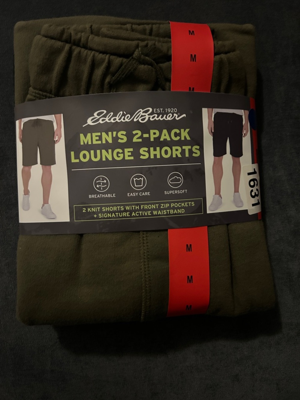 Eddie Bauer Men's Lounge Shorts in Olive